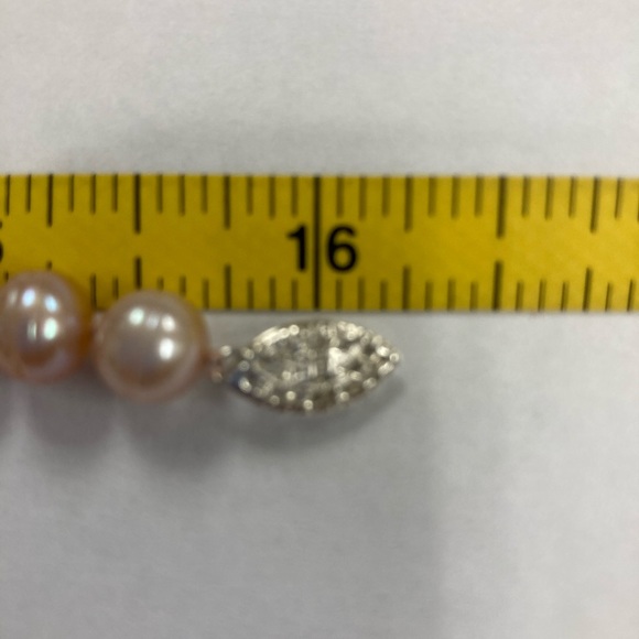 Cultured freshwater pearl necklace mauve - Picture 4 of 8